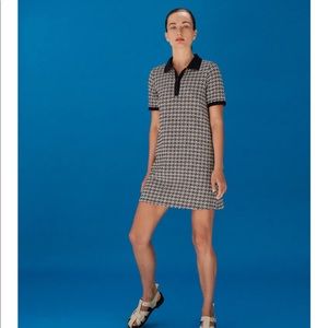 Zara jacquard polo dress